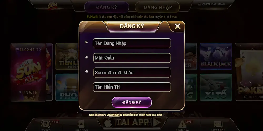 Đăng Kí Tài Khoảng Trong 3 Phút